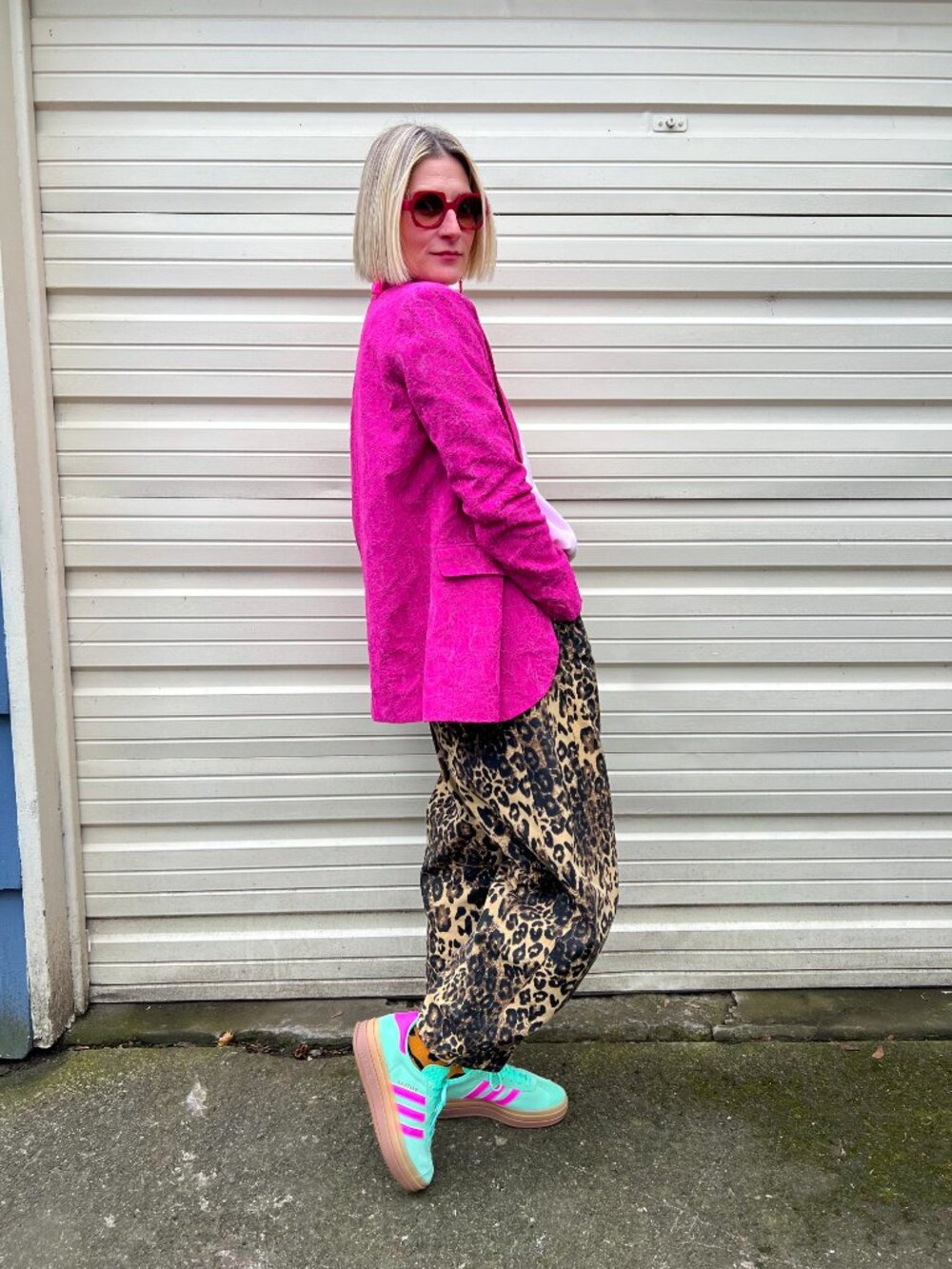 Althea Pink Lace Blazer